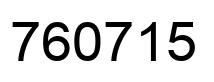 Number 760715 black image