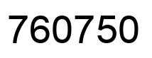 Number 760750 black image