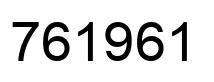 Number 761961 black image
