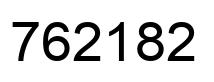 Number 762182 black image