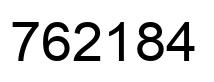 Number 762184 black image