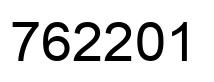 Number 762201 black image