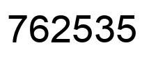 Número 762535 imagen negro