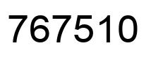 Número 767510 imagen negro