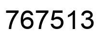 Número 767513 imagen negro