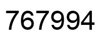 Número 767994 imagen negro