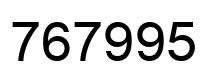 Número 767995 imagen negro