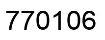 Número 770106 imagen negro