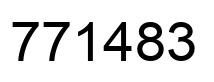 Number 771483 black image