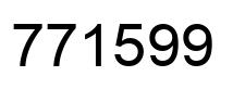Número 771599 imagen negro