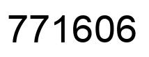 Number 771606 black image