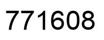 Number 771608 black image