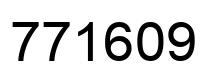 Number 771609 black image