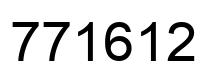 Número 771612 imagen negro