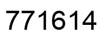 Número 771614 imagen negro
