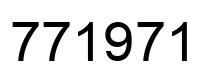 Número 771971 imagen negro
