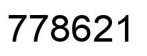 Número 778621 imagen negro