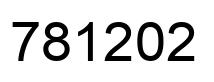 Number 781202 black image