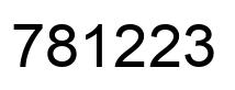 Número 781223 imagen negro