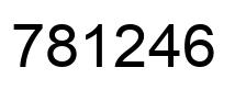 Number 781246 black image