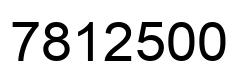 Number 7812500 black image