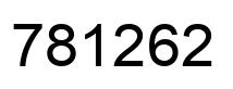 Number 781262 black image