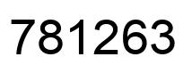 Number 781263 black image