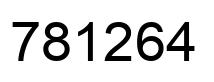 Number 781264 black image