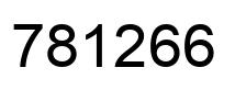 Number 781266 black image