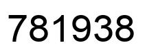 Number 781938 black image