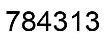 Number 784313 black image