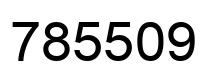 Number 785509 black image