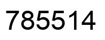 Number 785514 black image
