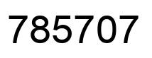Number 785707 black image