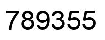Number 789355 black image