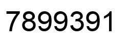Número 7899391 imagen negro