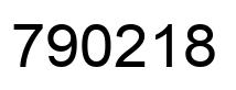 Número 790218 imagen negro