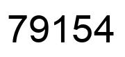 Number 79154 black image