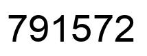 Number 791572 black image