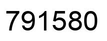 Number 791580 black image