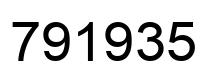Número 791935 imagen negro
