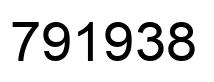 Number 791938 black image