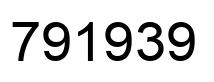 Número 791939 imagen negro