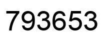 Número 793653 imagen negro