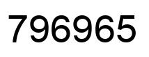 Número 796965 imagen negro
