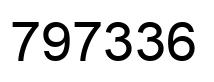 Number 797336 black image