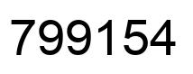 Número 799154 imagen negro