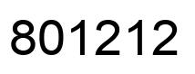Número 801212 imagen negro