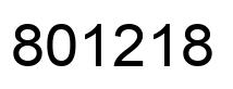 Número 801218 imagen negro