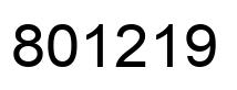Número 801219 imagen negro